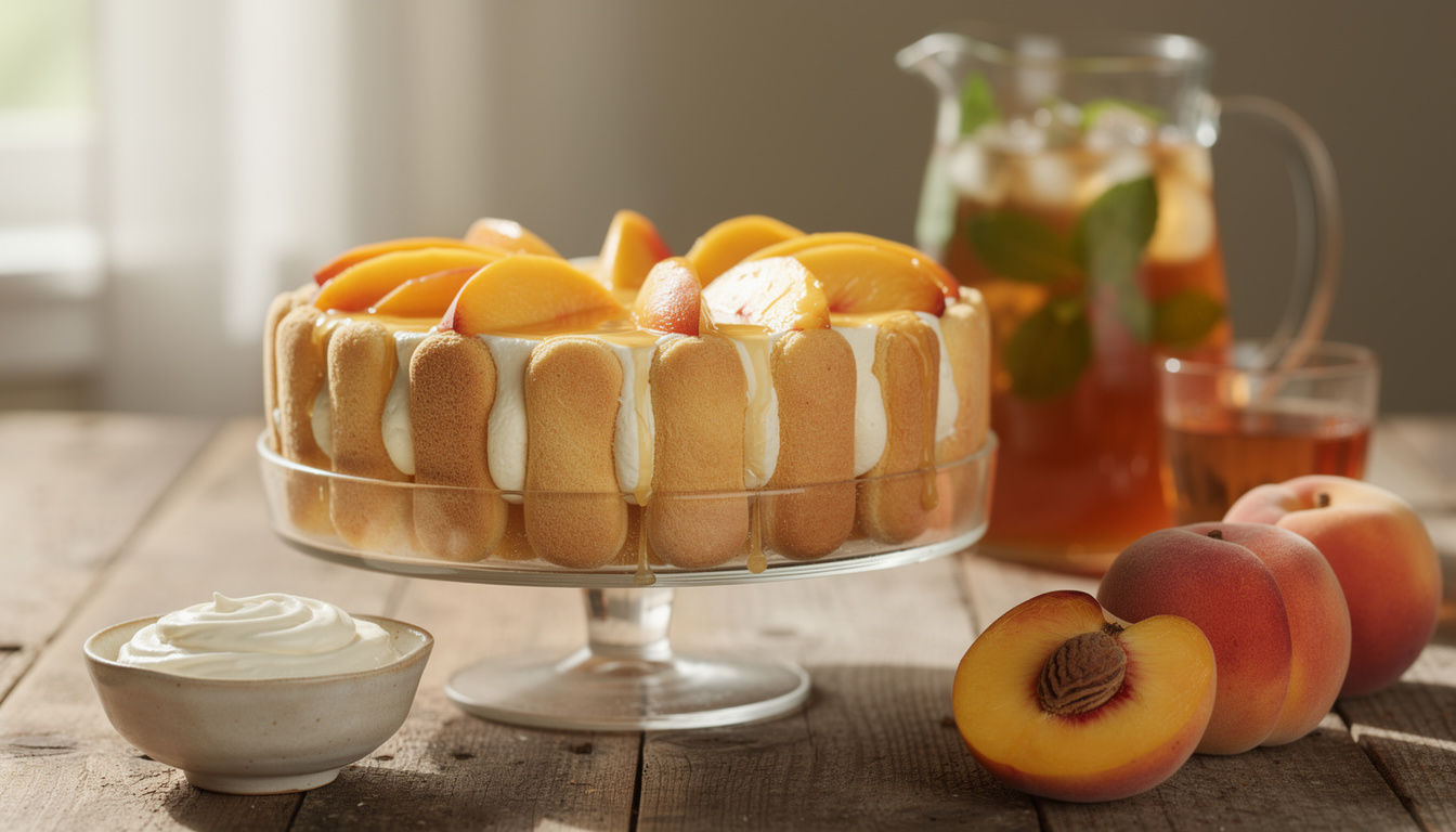 Charlotte pĂȘche mascarpone : la recette facile et gourmande pour l’Ă©tĂ© dĂ©couvrez la recette facile et gourmande de la charlotte pĂȘche mascarpone, parfaite pour un dessert lĂ©ger et rafraĂźchissant cet Ă©tĂ©.