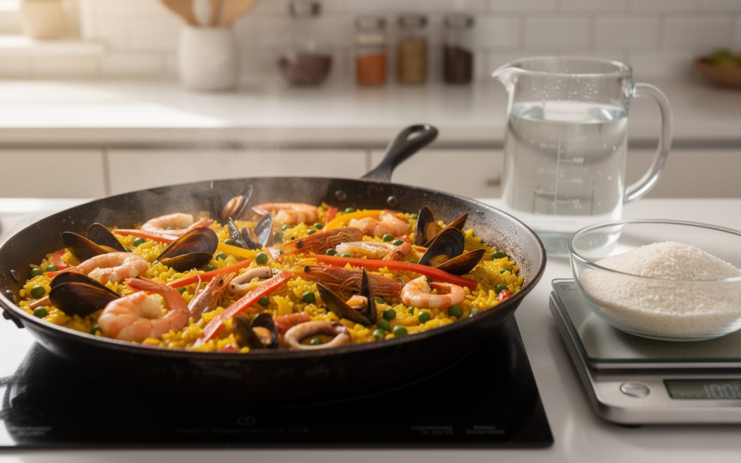 Combien d&rsquo;eau pour 1kg de riz paella : guide pratique et astuces
