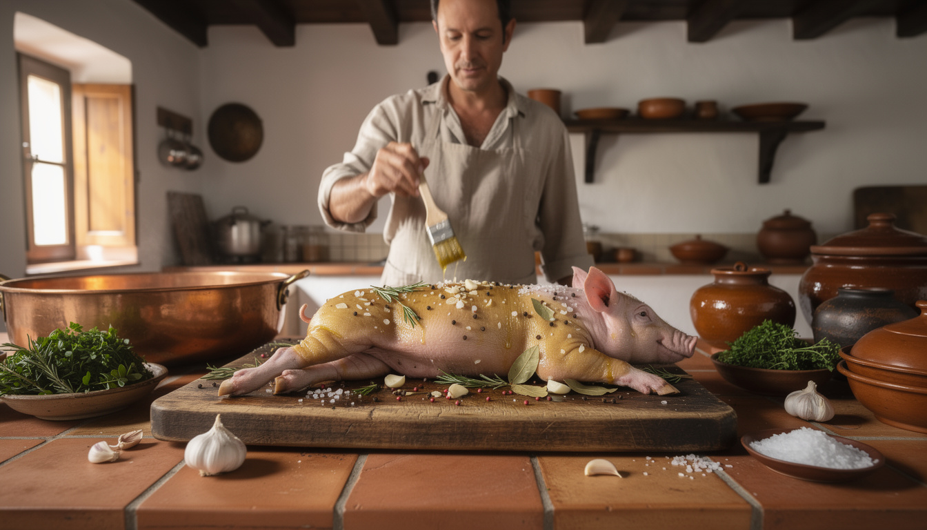 découvrez la recette portugaise authentique du cochon de lait, avec des étapes de préparation détaillées et des astuces traditionnelles pour réussir ce plat savoureux et convivial.