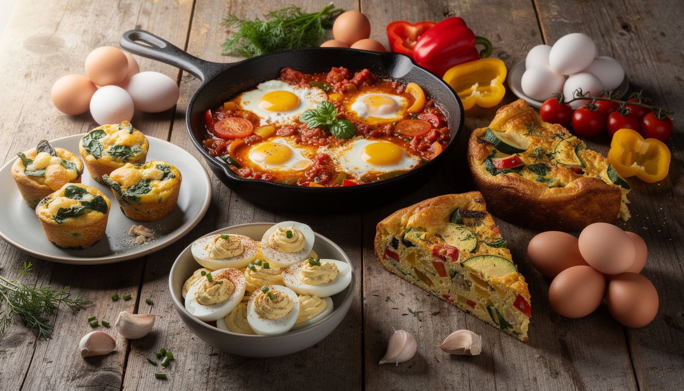 découvrez des recettes salées originales et simples pour utiliser vos œufs entiers. idées gourmandes et faciles à préparer pour varier vos repas.