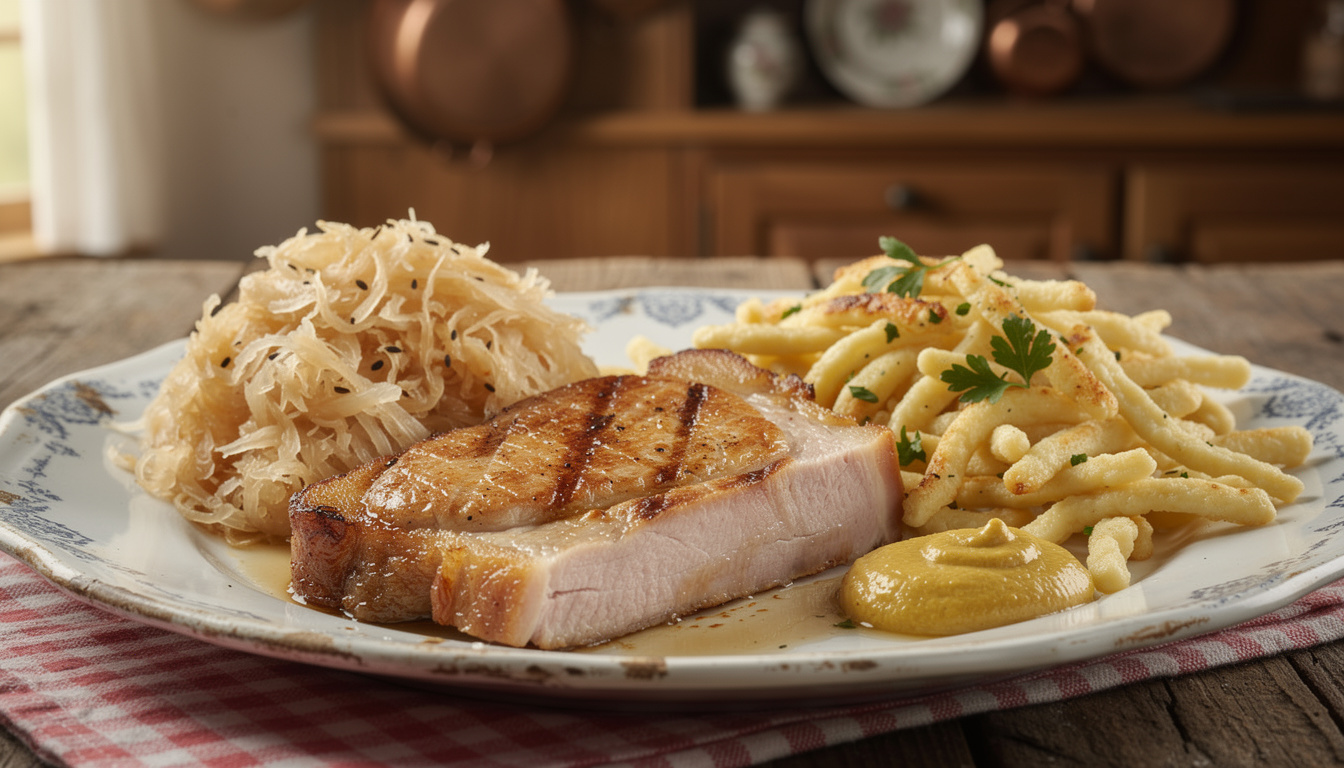 découvrez la recette traditionnelle du kassler alsacien, un plat savoureux et authentique qui ravira vos papilles et vous plongera au cœur des saveurs d'alsace.