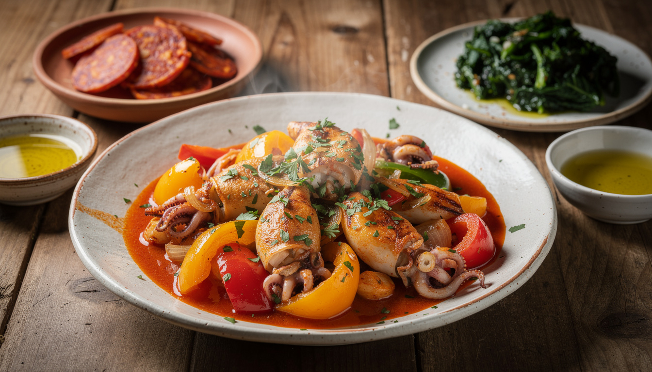 Chipirons à la basquaise : la recette traditionnelle et ses variantes savoureuses découvrez la recette traditionnelle des chipirons à la basquaise, accompagnée de ses variantes savoureuses pour régaler vos papilles.