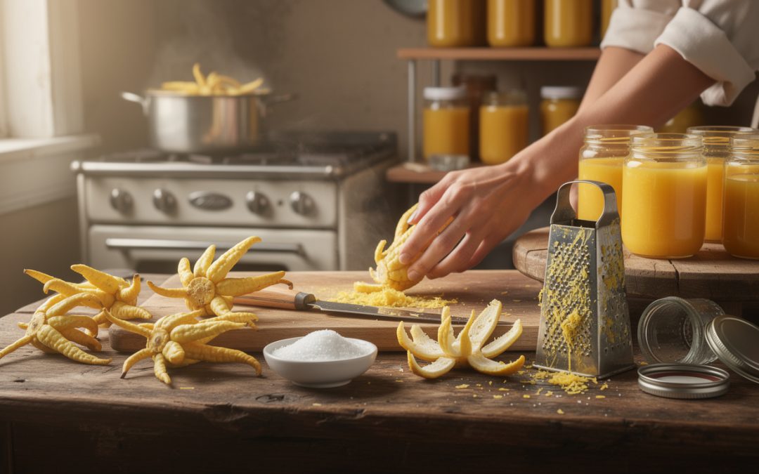 Comment préparer une confiture maison avec la main de Bouddha