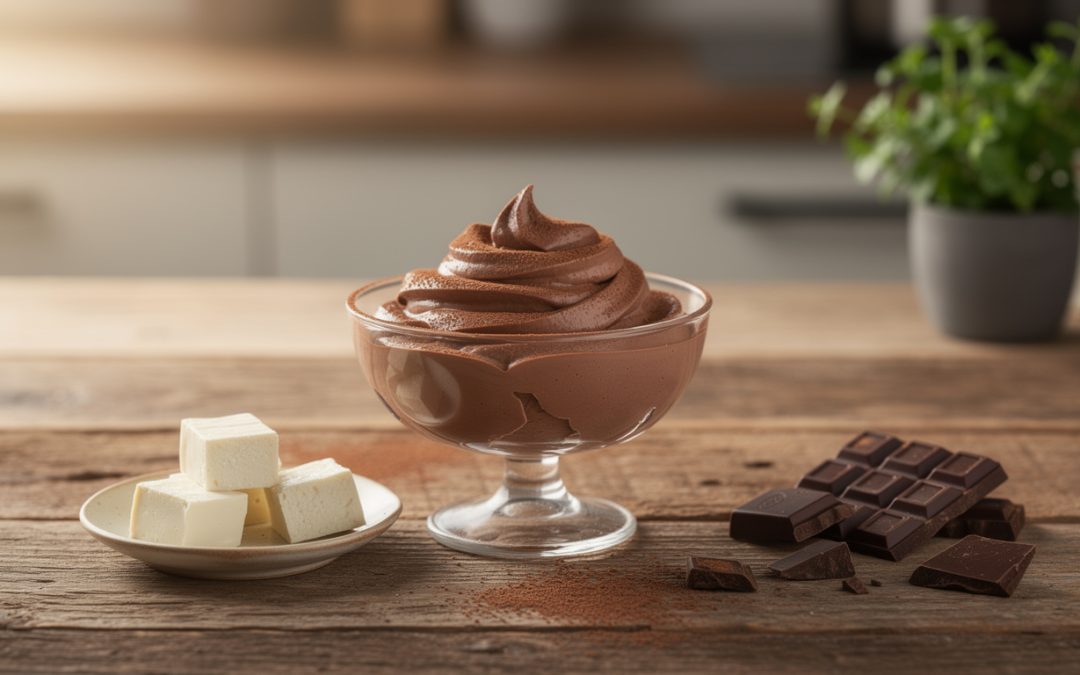Mousse au chocolat au tofu soyeux : une recette légère et gourmande à découvrir