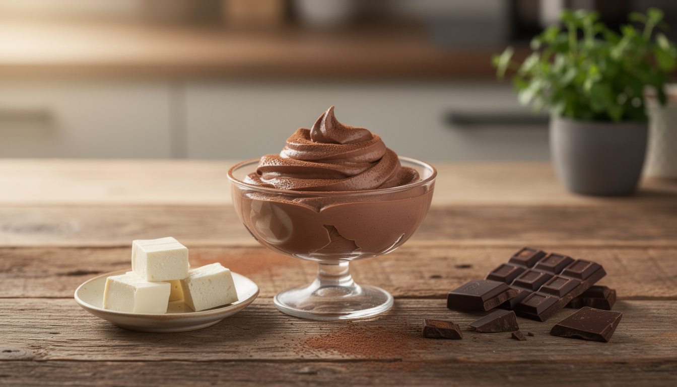 découvrez notre recette de mousse au chocolat au tofu soyeux, une douceur légère et gourmande parfaite pour allier plaisir et équilibre.