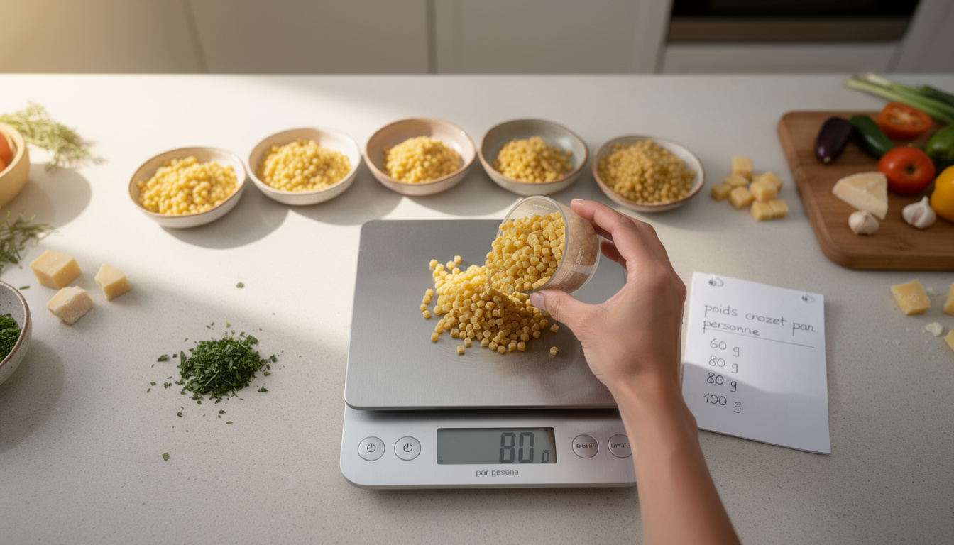découvrez comment calculer et optimiser la portion de crozet par personne pour un repas équilibré et savoureux. astuces pratiques et conseils nutritionnels inclus.