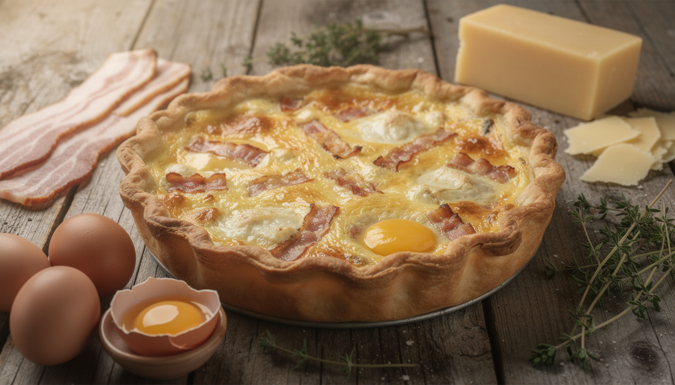 Recette de quiche lorraine croustillante facile et rapide découvrez notre recette facile et rapide de quiche lorraine croustillante, parfaite pour un repas savoureux en toute simplicité.