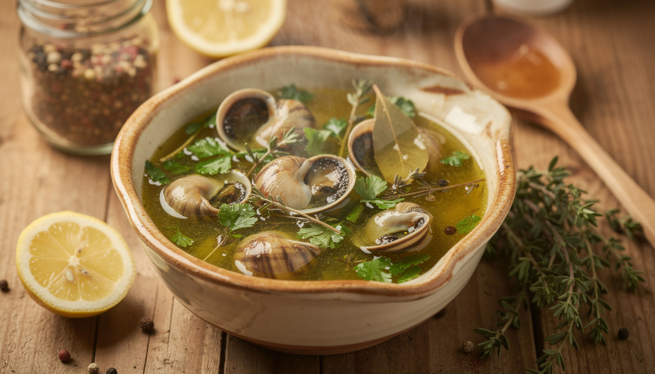 Recette d’escargot au court-bouillon : astuces et prĂ©paration dĂ©couvrez notre recette d'escargot au court-bouillon avec des astuces pratiques pour une prĂ©paration rĂ©ussie et savoureuse.