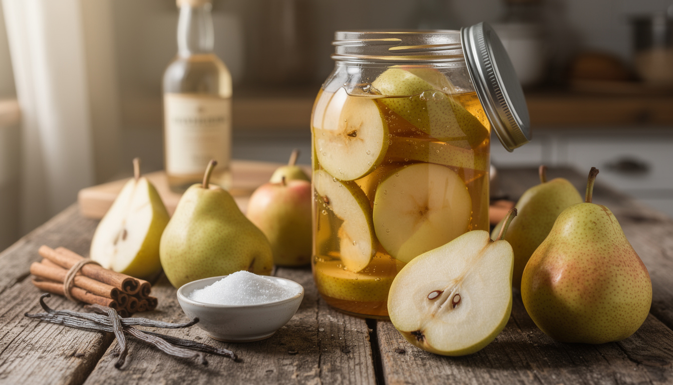 découvrez une recette simple et rapide pour préparer une délicieuse liqueur de poire maison, parfaite pour sublimer vos moments gourmands.