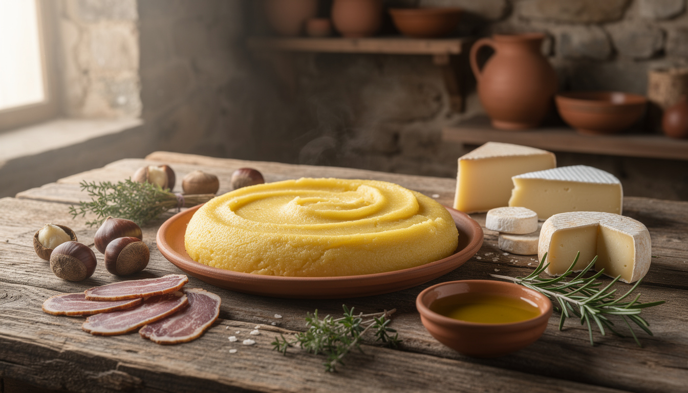 Recette traditionnelle de polenta corse à découvrir découvrez la recette traditionnelle de la polenta corse, un plat authentique et savoureux qui ravira vos papilles et vous fera voyager au cœur de la corse.