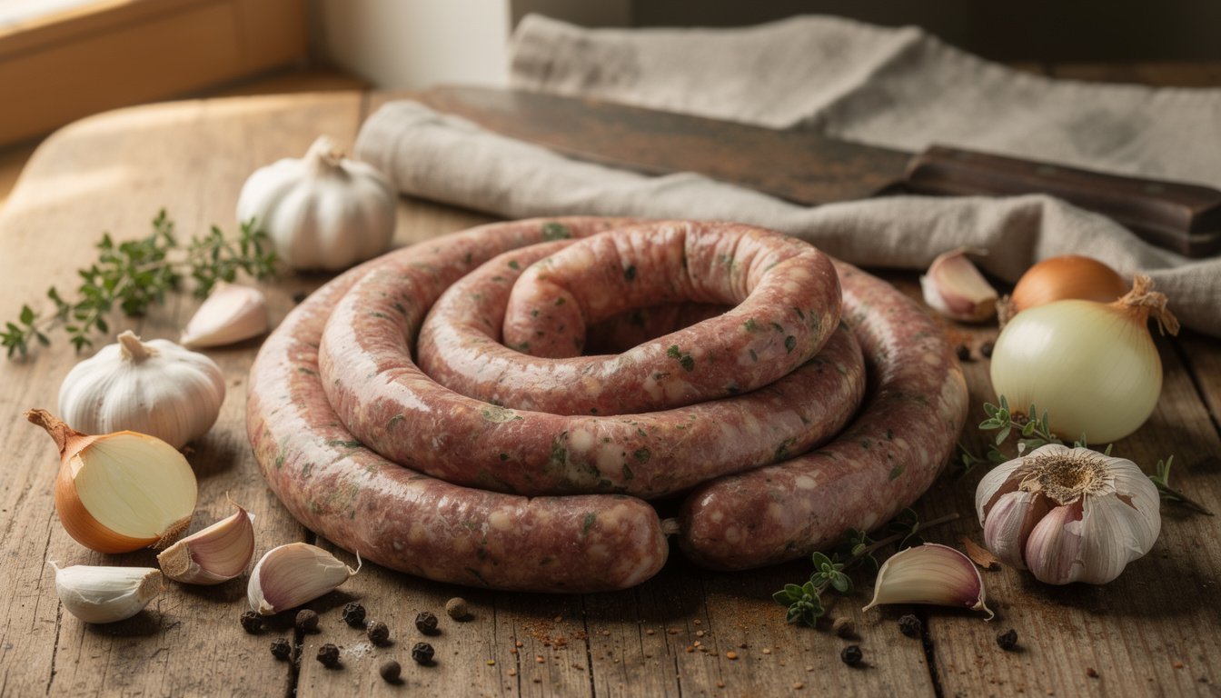 découvrez la recette traditionnelle de la saucisse de viande alsacienne, un plat authentique et savoureux à préparer facilement chez vous.
