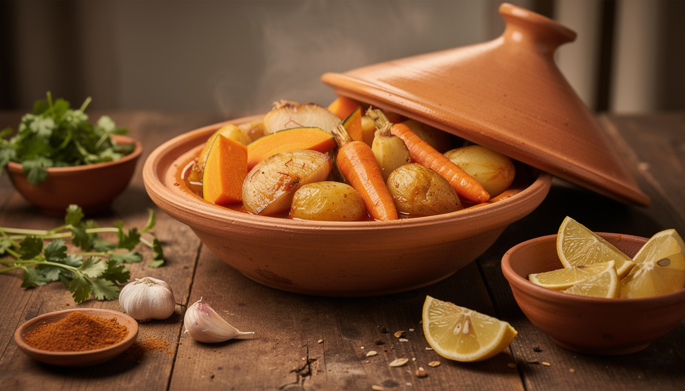 découvrez notre recette de tajine de légumes d'hiver, un plat réconfortant qui met à l'honneur les saveurs authentiques et les légumes de saison pour un repas sain et savoureux.