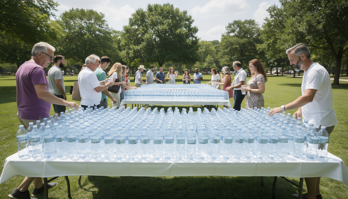 découvrez combien de bouteilles d'eau prévoir pour 40 personnes lors de votre événement afin d'assurer une hydratation optimale et éviter le gaspillage.
