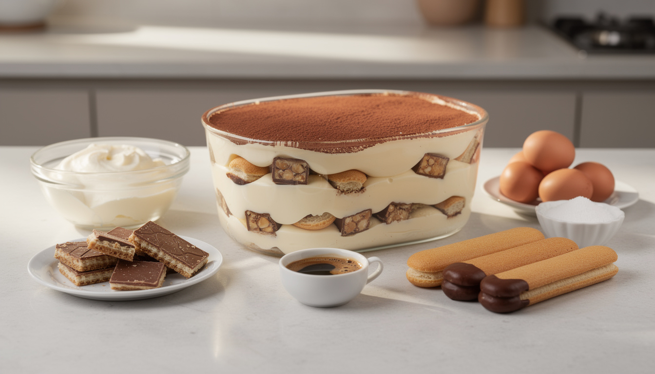 Comment préparer un tiramisu kinder bueno original et gourmand découvrez notre recette facile et gourmande pour préparer un tiramisu kinder bueno original, alliant douceur et saveurs irrésistibles pour régaler vos papilles.