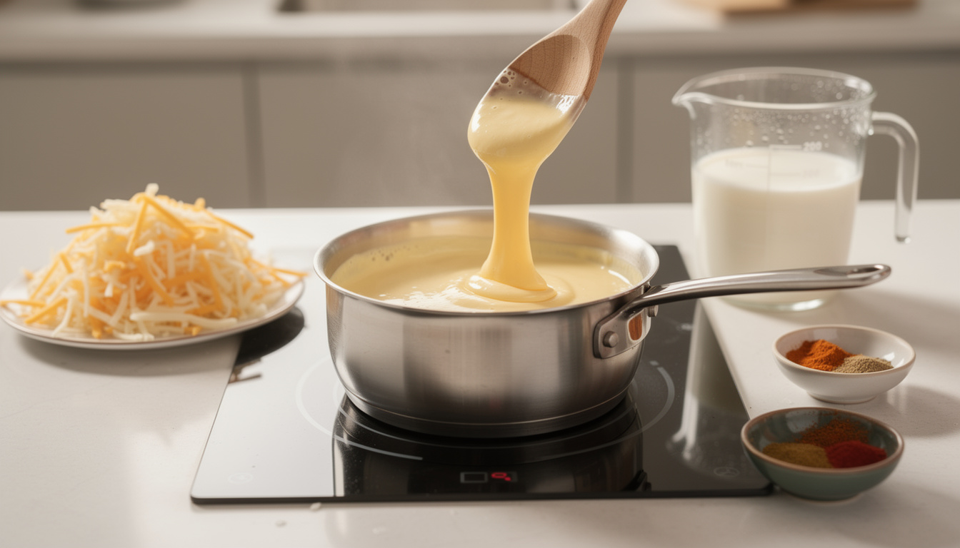 apprenez à préparer facilement une sauce fromagère pour tacos onctueuse et savoureuse avec du lait, idéale pour sublimer vos plats mexicains maison.