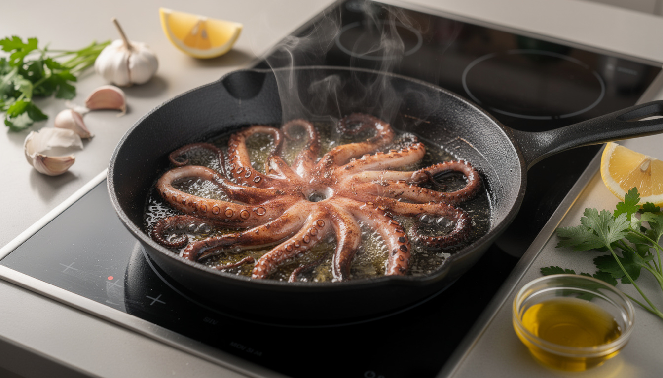 découvrez nos astuces pour réussir parfaitement la cuisson des tentacules d'encornet à la poêle, pour un plat savoureux et tendre à chaque fois.