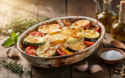 Gratin de légumes au four sans béchamel : recette simple et savoureuse