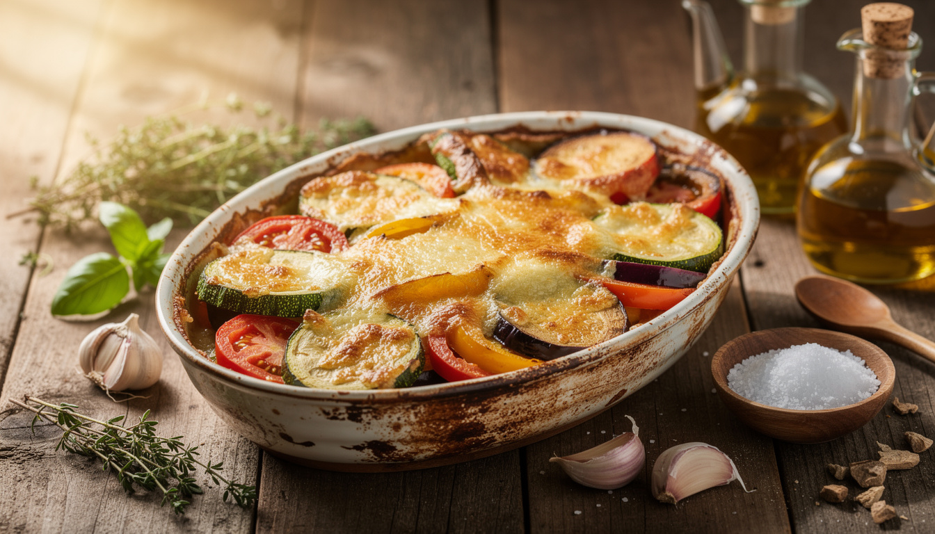Gratin de légumes au four sans béchamel : recette simple et savoureuse découvrez une recette simple et savoureuse de gratin de légumes au four sans béchamel, parfaite pour un repas léger et gourmand.