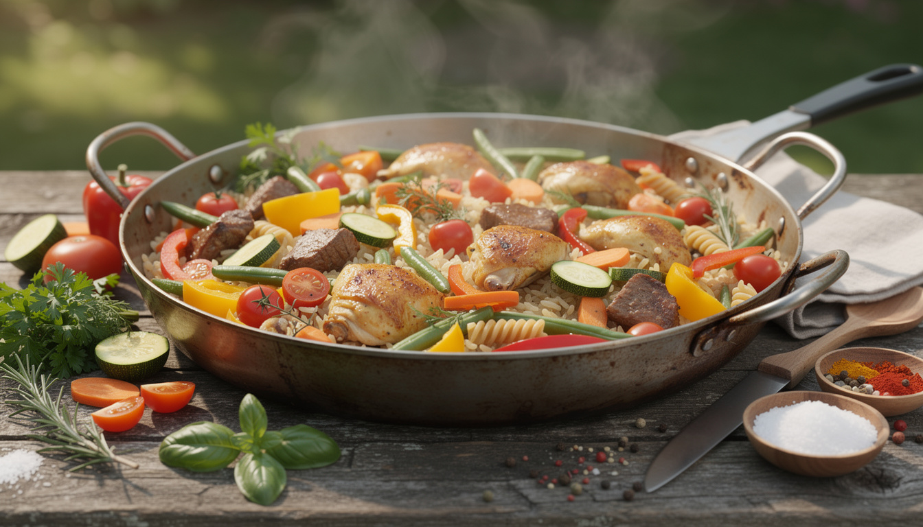 Idée recette poêle géante : cuisiner simplement pour toute la famille découvrez une idée recette poêle géante pour cuisiner simplement et rapidement des plats savoureux pour toute la famille. pratique, convivial et délicieux !