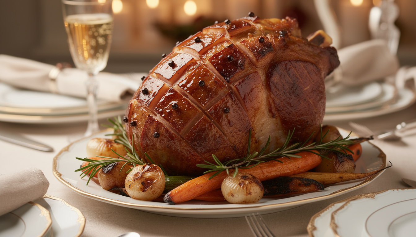 découvrez la recette festive du jambon braisé au champagne, un plat savoureux et élégant à réussir pour vos repas de fête.