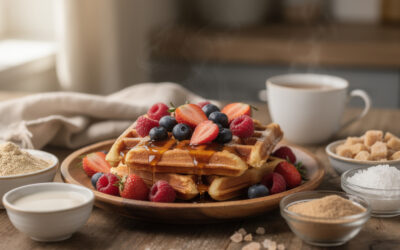 Recette facile de gaufre sans gluten et sans lactose pour un petit-déjeuner gourmand