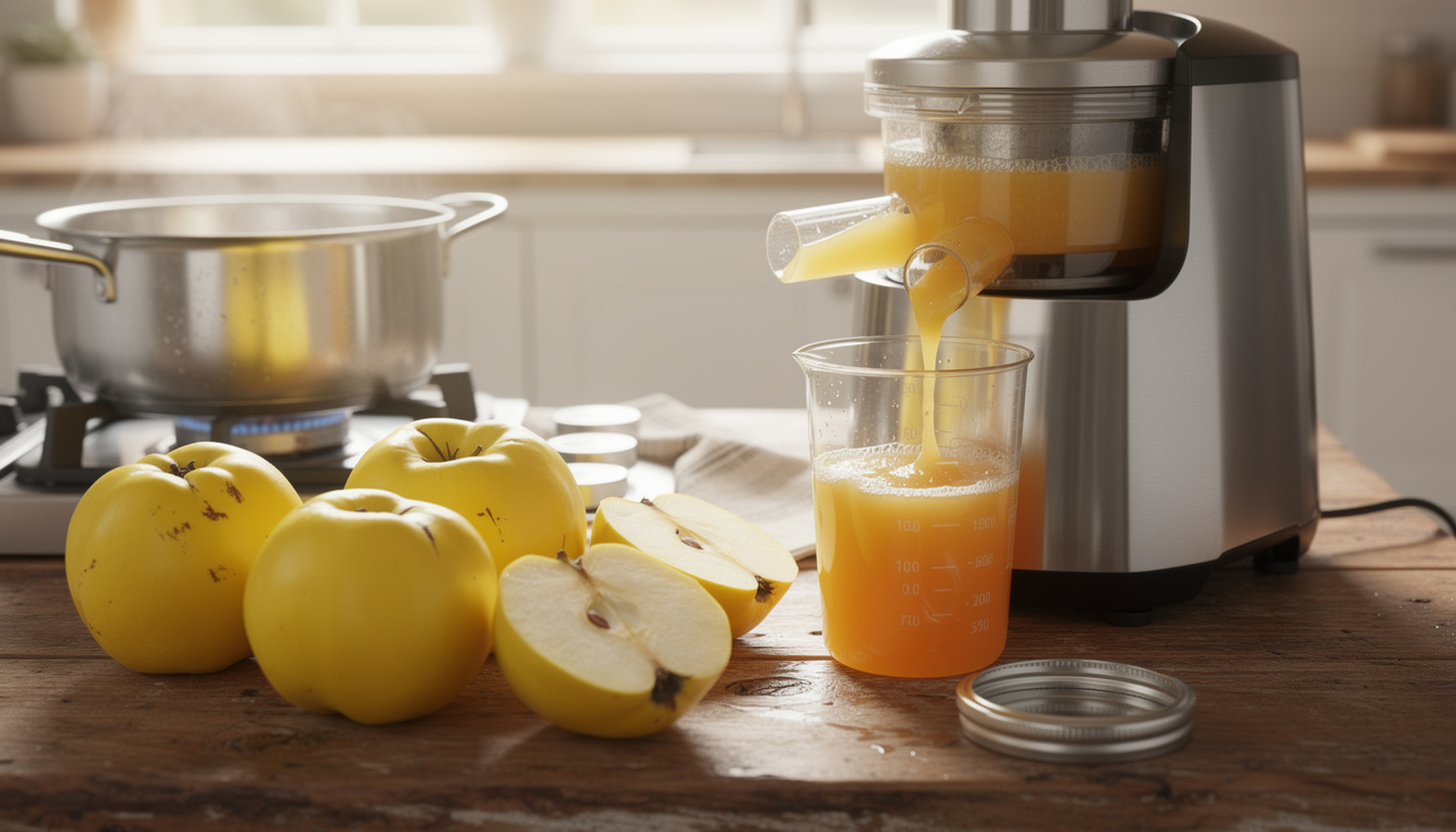 découvrez une recette facile et rapide de gelée de coing à préparer avec un extracteur pour un résultat parfait, gourmand et naturel.