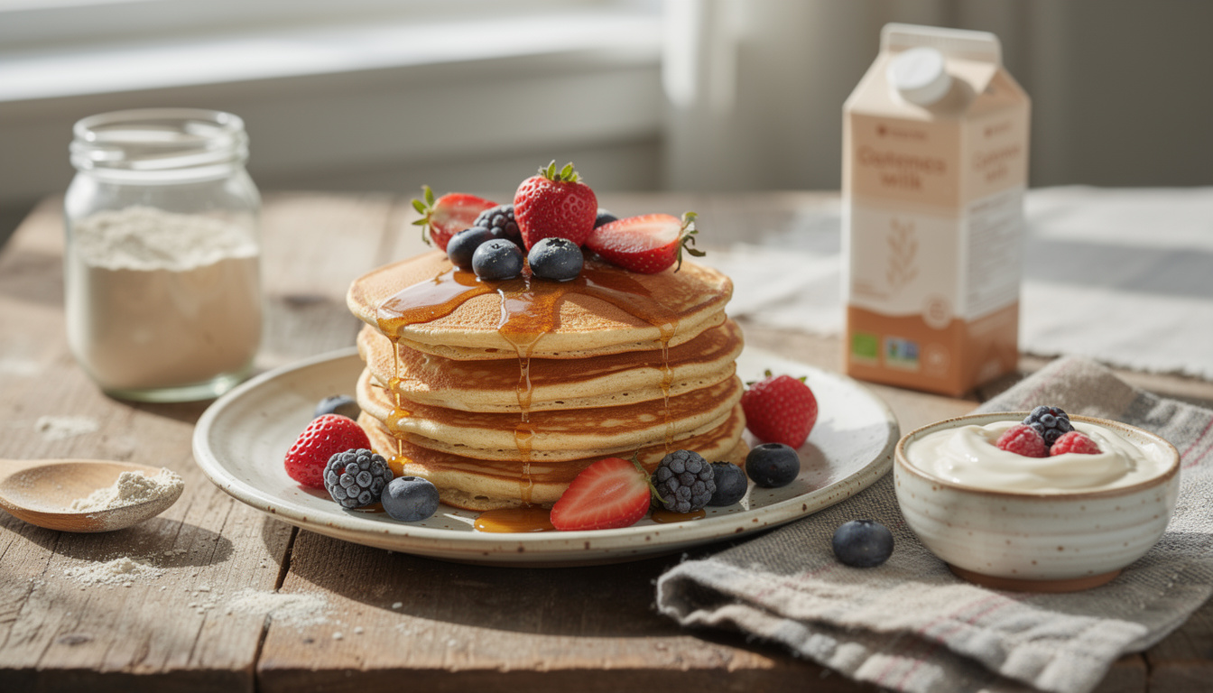 Recette facile de pancakes sans gluten ni lactose pour un petit déjeuner sain découvrez une recette facile de pancakes sans gluten ni lactose, idéale pour un petit déjeuner sain, gourmand et adapté à tous les régimes alimentaires.