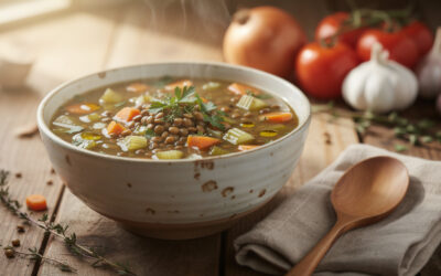 Recette facile et rapide pour une soupe de lentilles savoureuse