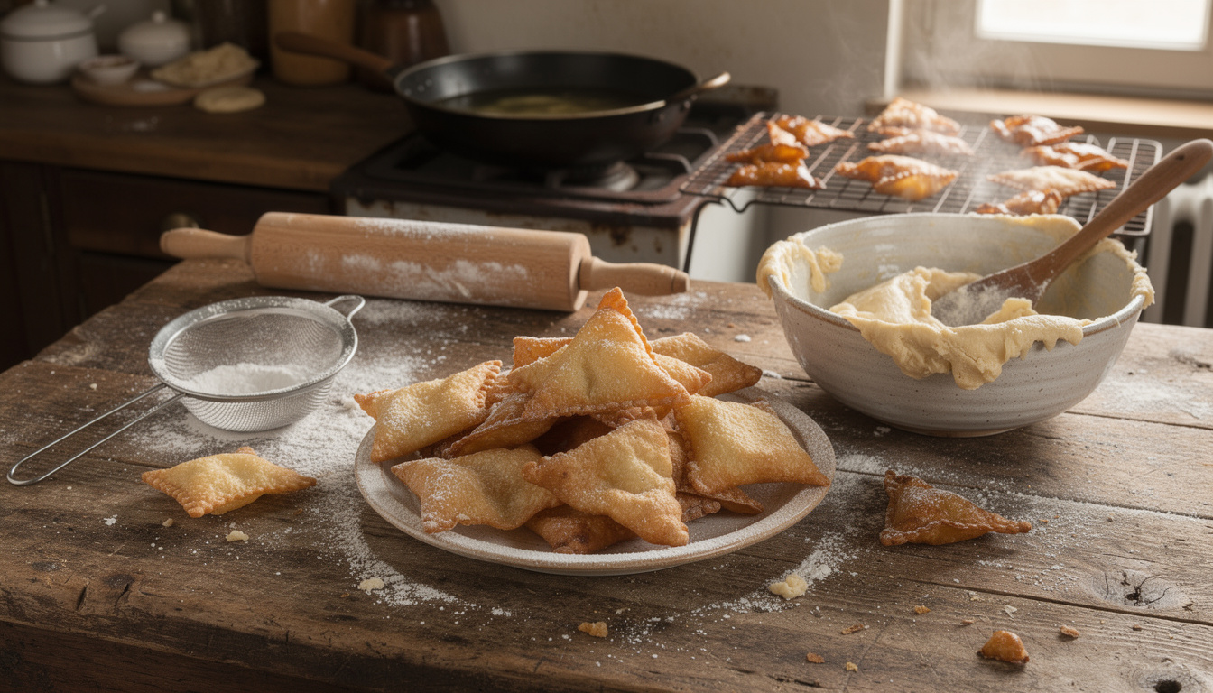 Recette facile pour des bugnes croustillantes maison découvrez notre recette facile pour préparer des bugnes croustillantes maison, parfaites pour un goûter gourmand et rapide à réaliser.