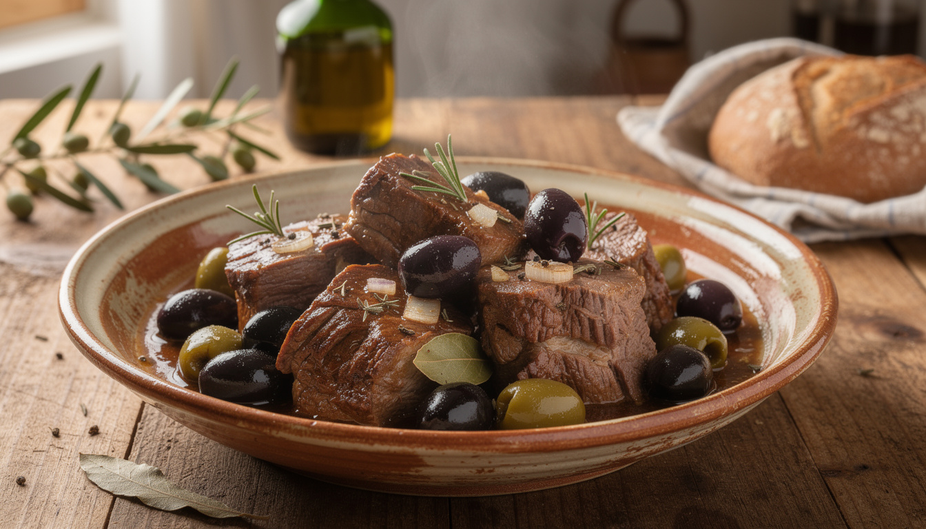 découvrez la recette traditionnelle corse de veau aux olives, un plat savoureux alliant tendreté de la viande et parfum des olives pour un repas authentique et gourmand.
