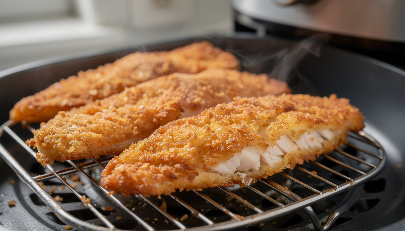 découvrez comment réussir un poisson pané croustillant et savoureux grâce à votre air fryer, pour un repas léger et délicieux en toute simplicité.