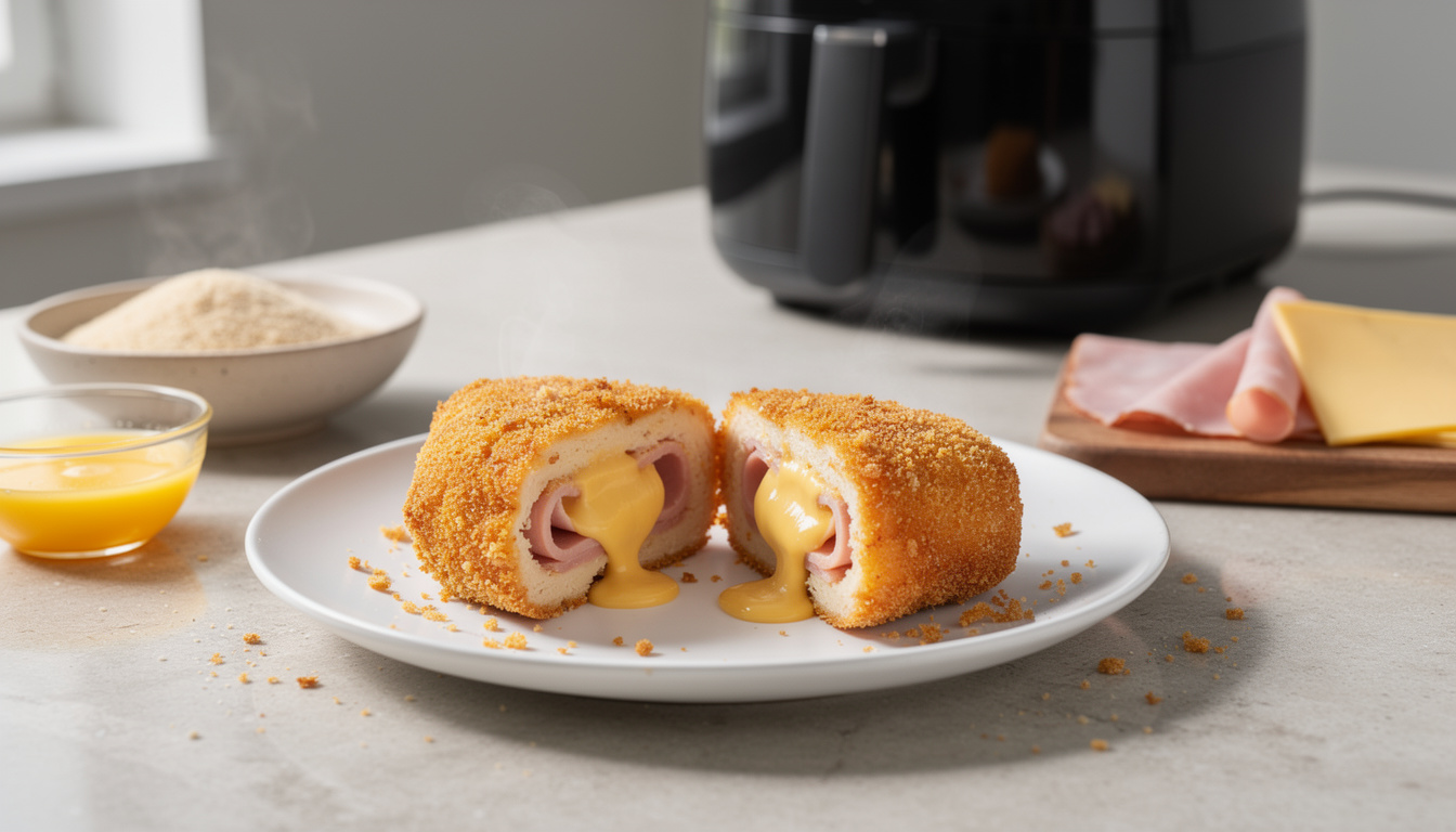 Cordon bleu airfryer : recette simple et conseils pour réussir découvrez une recette simple de cordon bleu à l'airfryer avec nos conseils pour réussir un plat savoureux et croustillant à la maison.