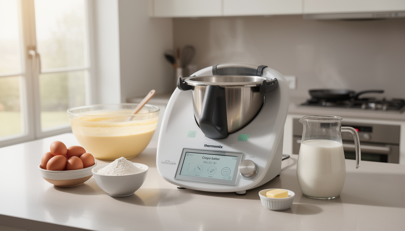 Comment réussir une pâte à crêpe parfaite avec le thermomix découvrez comment préparer une pâte à crêpe parfaite facilement et rapidement grâce à votre thermomix. astuces et étapes simples pour des crêpes savoureuses à chaque fois.